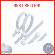 White Zip ties 20 inch Heavy duty Cable ties 60 pieces Large Plastic ties wraps