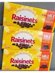15 BOXES Raisinets Milk Chocolate Covered Raisins - 3.1 Oz