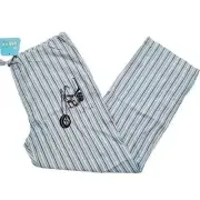 Vintage Paul Frank Pajama Pants, Motorcycle, Blue, Mens, XL