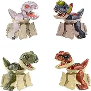 Mattel Jurassic World 4-Pack Egg to Dinosaur Transforming Toys, Hidden Hatchers Figures, 8 Step Dino Changing 2 in 1 Toys