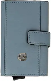 [Piquadro] Circle Compact Wallet with Single Slider RFID Light Blue - Beige, Light Blue - Beige