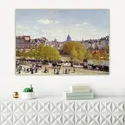 5D Diamond Painting Kits for Adults and Kids Claude Monet《Quai Du Louvre,1867》 DIY Full Drill Diamond Painting