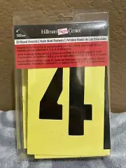 Hillman Heavy Duty Number & Letter Stencils 4" #839726 NEW