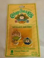 Cabbage Patch Kids Necklace and Ring Jewelry 1983