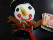 Christmas Headband Hat Snowman Head Bobber Lighted Snowman Christmas Party