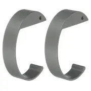 2pcs C Shaped Purse Hook for Table Handbag Hanger Desk, Grey