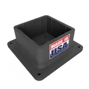 Never Rust/Stain 4x4 Post Base Bracket Anchor - Plastic Deck Post Skirt Flange C