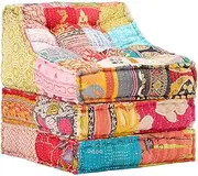 Patchwork Modular Pouffe Furniture, Outdoor Seat, Chair Cushions, Patio Set, Cotton Pillow, Comfortable Sofa