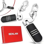 Benlari 1.25" Highway Footpeg Short Angled Chorme