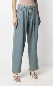 Diesel Concias Ballon Boyfriend Jeans Size 26 Light Blue NEW