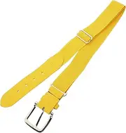 [VICASKY] Elastic Baseball Belt Softball Belt Men's Women's Soft Imitation Leather Gym Outdoor Use Random Yellow