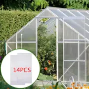 14Pcs Polycarbonate Greenhouse Panel Twin-Wall Plant Stand Roof 4' x 2' x 0.16''