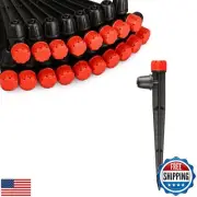 Kepmix 50PCS 360 Degree Drip Irrigation Emitters Fittings: Adjustable Drip Ir
