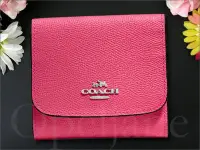 在飛比找Yahoo!奇摩拍賣優惠-原廠包裝 Coach 桃紅色粉紅色藍色 防刮真皮 零錢包 證