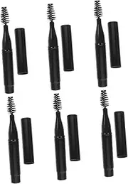 ARTSEWPLY 6Pcs Portable Eyebrow Brush Travel Lash Applicators with Soft Bristles for Precise Eye Makeup and Natural Eyebrow Shaping for