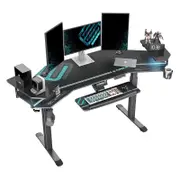 Eureka Ergonomic 72" Studio Electric Standing Desk With Keyboard Tray