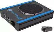 USS8 8" 600W Slim Under-Seat Active Powered Car/Truck Subwoofer Sub,