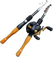 LLEIIshen Fishing Rod and Reel Combo 1.3m-1.8m Ultralight Carbon Fiber Fishing Rod and 17+1BB 7.2:1 Gear Ration Fishing Reel for Fishing/1959