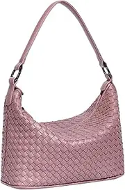 [wocharm] Woven Crossbody Purses for Women - Designer Vegan Leather Purse with Adjustable Strap, Top Handle and Shoulder Bag Options