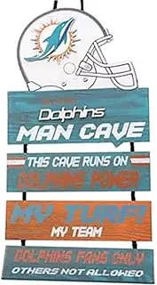 foco NFL Team Logo Mancave Man Cave Hanging Wall Sign