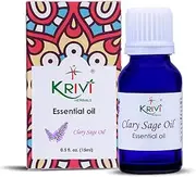 Krivi Herbals 100% Pure, Undiluted & Cruelty Free Clary Sage Essential Oil 15ml (Pack of 1)