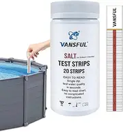 Pool Salt Test Strips - Pool Detection Paper Strips - Multi-Purpose Water Testing Tool for Water Hot Tub, Spa, Swimming Pool Halatua