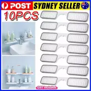 10PCS Bath Storage Holder Rack Organizer Punch-free Bathroom Shower Caddy Shelf