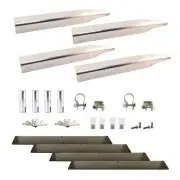 14 Gauge Stainless Steel Triangular Arm Mounting Kit for Single Axle Fenders