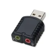 Syba SD-AUD20066 USB 2.0 External Stereo Sound Adapter with Mic Input