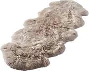 Real Sheepskin Rug Large Sheepskin Throw Genuine Sheepskin Rug for Living Room Bedroom