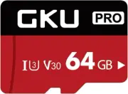 64GB SD Card for Dashcam, C10, U3, V30, 4K UHD, up to 100Mb/S Transfer Speed
