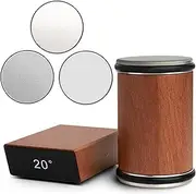 FORYUSE Rolling Knife Sharpener Set with Diamonds 400, 1000 & Ceramic 3000 Grit Discs, Tumbler Knife Sharpening Tool, 15 & 20 Degrees Magnetic Angle for Kitchen Knives, Chef's Knife, Scissors