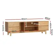 Artiss Asa Entertainment Unit Stand TV Cabinet Storage Drawer 180cm