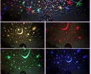 LED?Star?Projector?Night?Light?Starry?Sky?Desktop?Small?Night?Light?Bedroom?Christmas?Gift -B
