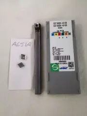 NEW 5/16" CARBIDE BORING BAR C05-SCLCR-2 W/ 10 ISCAR CCGT 2-1-AS INSERTS (A651a)