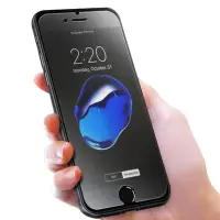 在飛比找Yahoo奇摩購物中心優惠-iPhone 7 8Plus 霧面半屏玻璃鋼化膜手機保護貼 