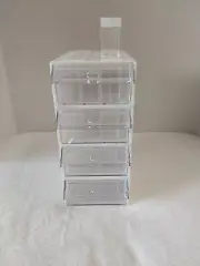 Craft Tabletop Drawers (4) W/37 Mini Containers Ea. For Stones, Jewels Or Charms