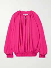 [AZ FACTORY] AZ FACTORY - Desiree Pleated Twill Blouse - Pink - FR 36 FR 36 Pink