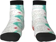 [JBYJBX] Coral And Teal Arrows Print Adult Socks Womens Mens Workout Thermal Cozy All-Season Gift Holiday Articles Use