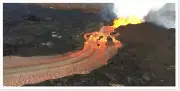 Kilauea Volcano Lower East Rift Zone Fissure 8 Eruption Lava Channel 8x16 Photo