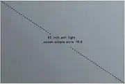 Screen Projection Screen with Metal Anti Light and Non Perforated Adhesive Installation, Can Be Wiped with A Damp Tissue Smart Home(92 inch)
