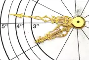 New Antique 4 1/2" Dial Replacement Lyre Clock Hands