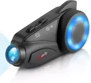 MAXTO Motorcycle Bluetooth Headset with Camera 1080P HD, M3 Upgraded 360°Adjusta