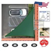 Durable 10' x 18' Green Triangle Shade Sail - 3- & Easy Install