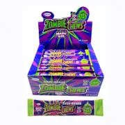 Zombie Chews Straps Sour Grape Chewy Candy 28g X 60 Units