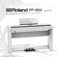 在飛比找森森購物網優惠-【 ROLAND樂蘭】 FP-60X 便攜式數位鋼琴 /白色