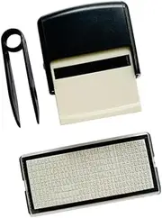Frediuo Slot Flip Back Ink Stamp Inking Stamp DIY Custom Stationary Mini Number Letter DIY Stamp Set Printing Stamp for Parents Home, Black, 18mmx47mm