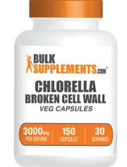 BulkSupplements Chlorella 150 Capsules - Broken Cell Wall - 3000mg Per Serving