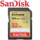 SanDisk 32GB 100MB/s Extreme U3 SDHC UHS-I V30 記憶卡