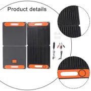 Easily Set Up Lightweight 80W Portable Solar Charger For Your Adventures